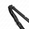 Kink Impact Touch KINK Long Handle Whip 60 cm - Juodas Leather Impact Tool with Ergonomic Grip