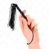 Kink Impact Touch KINK Mini Silicone Whip Juodas 26cm - Compact Impact Tool with 6 Beads