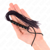 Kink Impact Touch KINK Mini Silicone Whip Juodas 26cm - Compact Impact Tool with 6 Beads