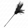 Kink Impact Touch KINK Juodas Feather Sensory Teaser 45 cm - Elegant Multi-Feather Wand