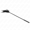 Kink Impact Touch KINK Juodas Feather Sensory Teaser 45 cm - Elegant Multi-Feather Wand