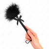 Kink Impact Touch KINK Nylon Rope Wand with Tickle Feathers &amp; Decorative Bow 25cm Juodas