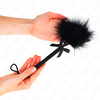 Kink Impact Touch KINK Nylon Rope Wand with Tickle Feathers &amp; Decorative Bow 25cm Juodas