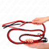 Kink Impact Touch KINK Raudona Long Snake Whip 210 cm - Flexible Faux Leather Impact Model