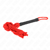 Kink Impact Touch KINK Rojo Rope Whip 56 cm - Durable Multi-Tail Impact Tool, Raudona