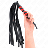 Kink Impact Touch KINK Short Handle Whip 45cm - Classic Juodas, Ergonomic Grip