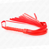 Kink Impact Touch KINK Simple Raudona Whip 45 cm - Durable Faux Leather, Ergonomic Handle