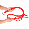 Kink Impact Touch KINK Snake Whip with Raudona Hand Ring 65cm - Durable Leather Priedas