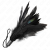 Kink Impact Touch KINK Tickle Feather Wand with Rope Handle, 15 cm, Juodas-Raudona