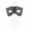 Kink Masked Allure KINK 4 Rivets Eye Mask Juodas Vegan Leather 28x8 cm Adjustable Strap
