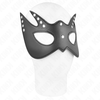 Kink Masked Allure KINK Bat Mask with Rivets 23x15cm - Juodas Faux Leather Adjustable