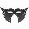 Kink Masked Allure KINK Cat Face Mask Model 2 - Juodas Faux Leather, 29x15 cm