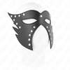 Kink Masked Allure KINK Cat Face Mask Model 2 - Juodas Faux Leather, 29x15 cm