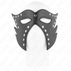 Kink Masked Allure KINK Cat Face Mask Model 2 - Juodas Faux Leather, 29x15 cm