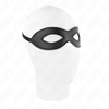 Kink Masked Allure KINK Eye Mask Model 2 with Mini Rivets, Juodas Vegan Leather, 20.5x5.5 cm