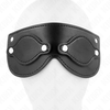 Kink Masked Allure KINK Leatherette Eye Mask with Detachable Covers 22x9cm Adjustable Fit