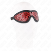 Kink Masked Allure KINK Raudona Diamond Pattern Eye Mask Adjustable Headband 20.5x6cm