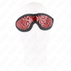 Kink Masked Allure KINK Raudona Diamond Pattern Eye Mask Adjustable Headband 20.5x6cm