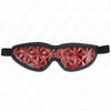 Kink Masked Allure KINK Raudona Diamond Pattern Eye Mask Adjustable Headband 20.5x6cm