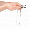 Kink Nipple Grip KINK Bead Chain Nipple Clamps 30cm - Adjustable Metal System, Sidabrinis