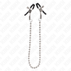 Kink Nipple Grip KINK Bead Chain Nipple Clamps 30cm - Adjustable Metal System, Sidabrinis