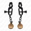 Kink Nipple Grip KINK Bell Jaw-Style Adjustable Nipple Clamps Juodas 7cm - Metal Finish