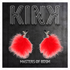 Kink Nipple Grip KINK Feather Nipple Clamp Raudona 7 cm - Adjustable Metal Priedas