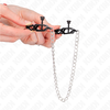 Kink Nipple Grip KINK Flat Chain Nipple Clamps Sidabrinis 30cm - Adjustable Metal Model