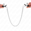 Kink Nipple Grip KINK Flat Chain Nipple Clamps Sidabrinis Adjustable 34 cm Metal Design