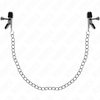 Kink Nipple Grip KINK Flat Chain Nipple Clamps Sidabrinis Adjustable 34 cm Metal Design