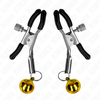 Kink Nipple Grip KINK Gold Single Bell Nipple Clamp 6cm - Adjustable Metal Sensory Clip