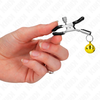 Kink Nipple Grip KINK Gold Single Bell Nipple Clamp 6cm - Adjustable Metal Sensory Clip