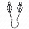 Kink Nipple Grip KINK Japanese Clover Nipple Clips with Juodas Chain 30cm - Adjustable Metal Design