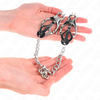 Kink Nipple Grip KINK Japanese Clover Clamp Set with Sidabrinis Chain 30cm - Precision Steel Design