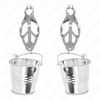 Kink Nipple Grip KINK Japanese Clover Sidabrinis Nipple Clamps with Adjustable Buckets