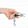 Kink Nipple Grip KINK Japanese Clover Nipple Clamps with Hooks Sidabrinis - Adjustable Metal Design