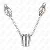 Kink Nipple Grip KINK Sidabrinis Adjustable Nipple Clamps with Chain - Precision &amp; Style