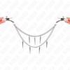 Kink Nipple Grip KINK Nipple Clamps with Spiked Chains 30cm - Adjustable Metal Design