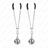 Kink Nipple Grip KINK Thin Bell Adjustable Sidabrinis Clamps 7 cm - Precision Metal Design