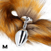 Kink Pleasure Plugs KINK Medium Plug with Synthetic Brown Tail 8x3.5 cm - Fantasy Priedas