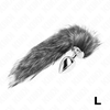 Kink Pleasure Plugs KINK Intimate Plug L with 40cm Synthetic Pilkas Tail - 10x4cm Silicone