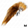 Kink Pleasure Plugs KINK Medium Plug with Synthetic Brown Tail 8x3.5 cm - Fantasy Priedas