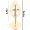 Kink Pleasure Plugs KINK Metal Plug Gold with Raudona Rose Accent - Size S, Stainless Steel