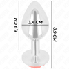 Kink Pleasure Plugs KINK Stainless Steel Plug Rose Raudona M - Elegant Intimate Priedas 7cm
