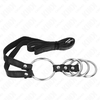 Kink Ring Power KINK Adjustable 4 Connected Metal Rings with Leather Belt 112 cm