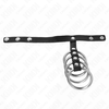 Kink Ring Power KINK 4-Piece Metal Ring System with Leather Strap &amp; Secure Closure 22cm