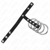 Kink Ring Power KINK 4-Piece Metal Ring System with Leather Strap &amp; Secure Closure 22cm
