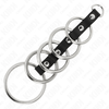 Kink Ring Power KINK Metal Intimate Rings Set 5pcs with Leather Connector 3.2-5cm