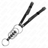 Kink Ring Power KINK Steel &amp; Leather Ring Set 5 pcs with Adjustable Strap 112 cm