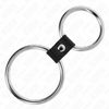 Kink Ring Power KINK Dual Steel Rings with Leather Strap 3.7-5cm - Adjustable Restraint Set